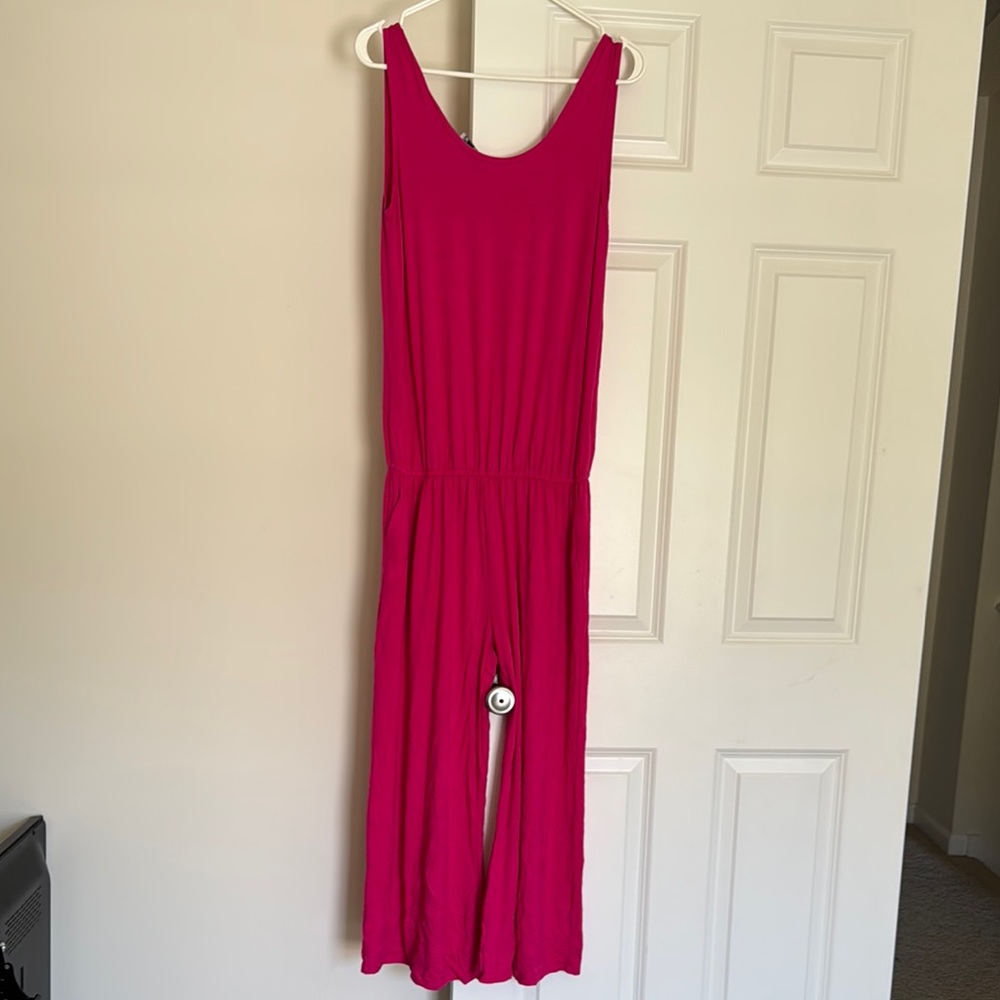 Vibrant Pink Sleeveless Jumpsuit